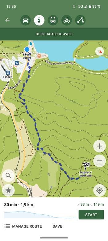 Скриншот 5 — CoMaps - Hike, Bike, Drive Offline with Privacy