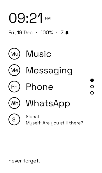Скриншот 4 — inkOS - Text based & E-ink friendly Launcher