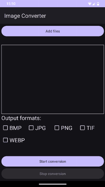 Скриншот 1 — Image Converter