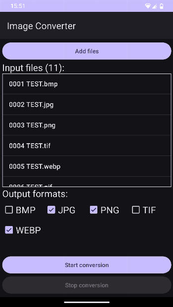 Скриншот 2 — Image Converter