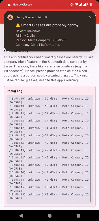 Скриншот 2 — Nearby Glasses