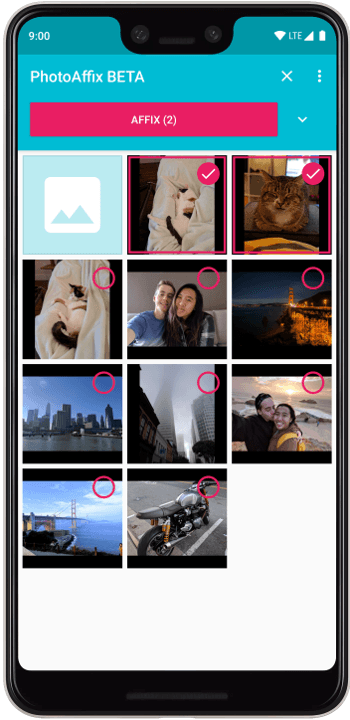 Скриншот 2 — PhotoAffix BETA