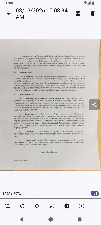 Скриншот 3 — OSS Document Scanner