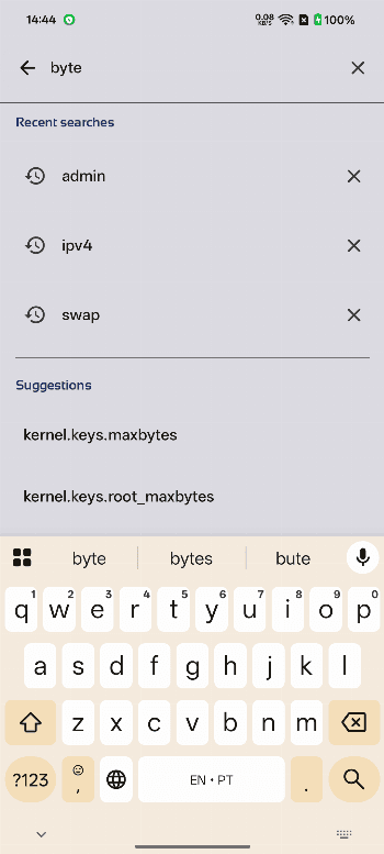 Скриншот 2 — Sysctl GUI
