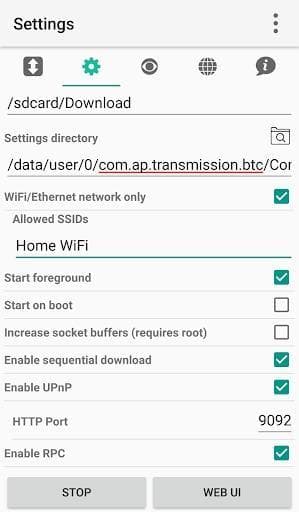 Скриншот 4 — Transmission BTC