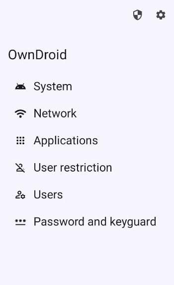 Скриншот 1 — OwnDroid