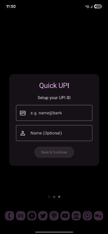 Скриншот 1 — Quick UPI