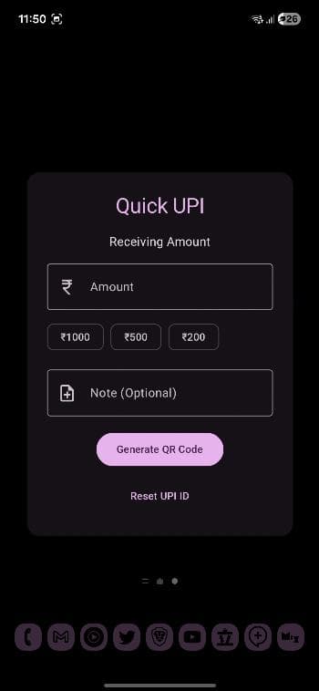 Скриншот 2 — Quick UPI