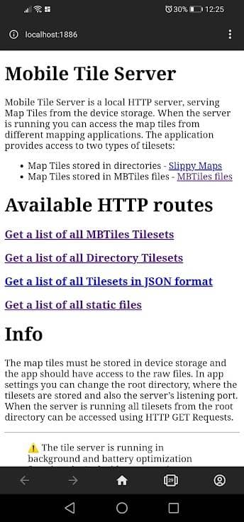 Скриншот 3 — Mobile Tile Server