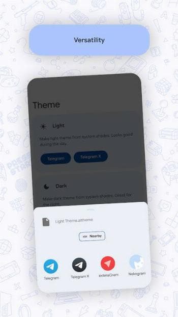 Скриншот 2 — TgMonet Theme