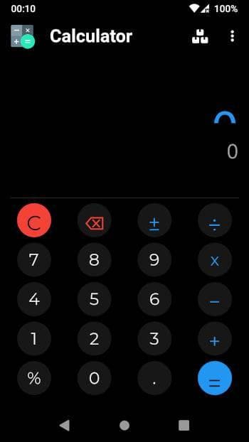 Скриншот 1 — Calculator
