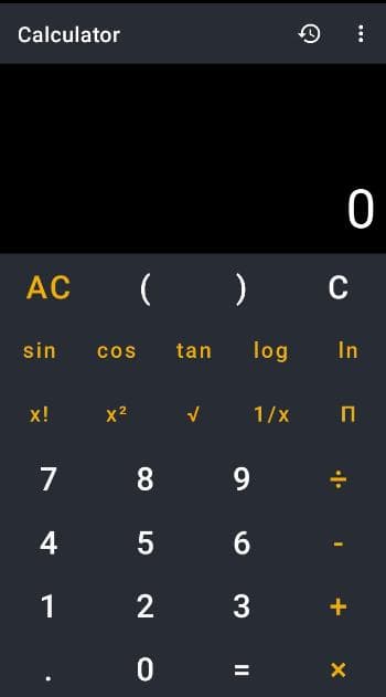 Скриншот 1 — Calculator