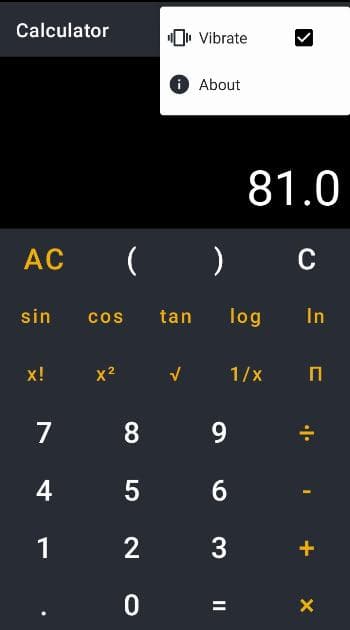 Скриншот 3 — Calculator
