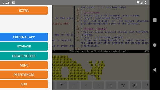 Скриншот 5 — DroidVim