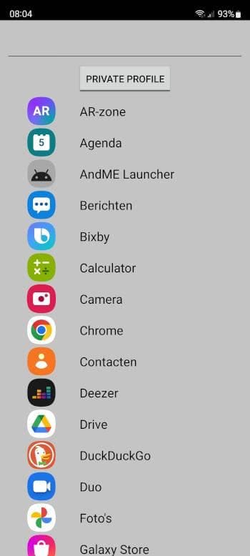 Скриншот 2 — AndME Launcher