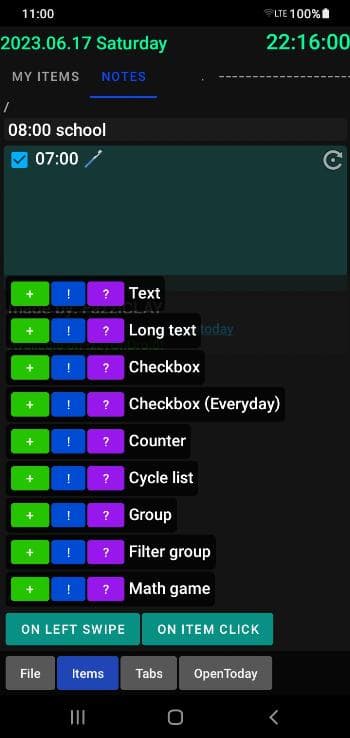 Скриншот 2 — OpenToday - planner & organizer