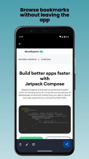 Скриншот 2 — Pinkt for Bookmarking