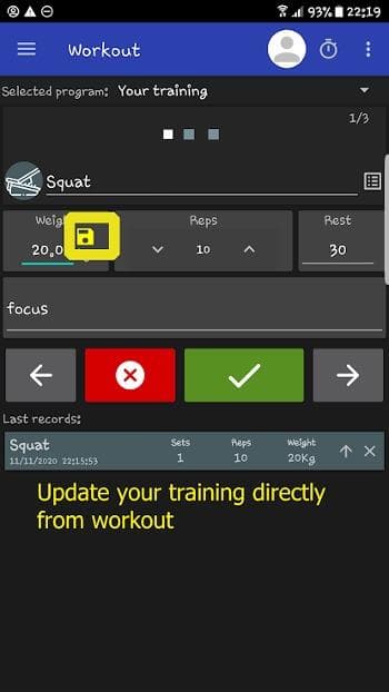 Скриншот 3 — Workouts'N'Rest