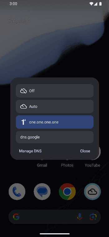 Скриншот 7 — Private DNS Quick Setting