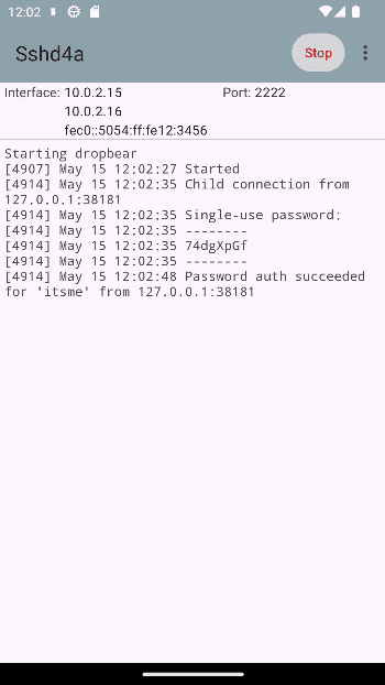 Скриншот 7 — Sshd4a