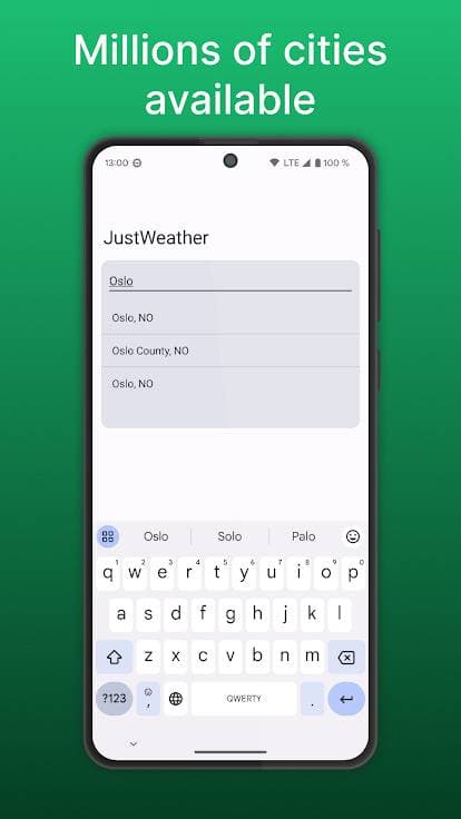 Скриншот 2 — JustWeather