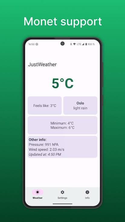 Скриншот 3 — JustWeather