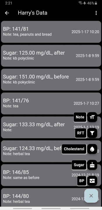Скриншот 4 — HealthLog