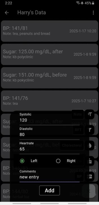 Скриншот 6 — HealthLog