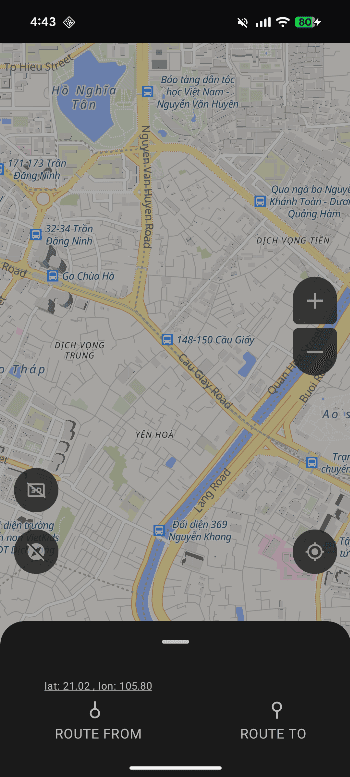 Скриншот 4 — Kblack: Offline Map Navigation