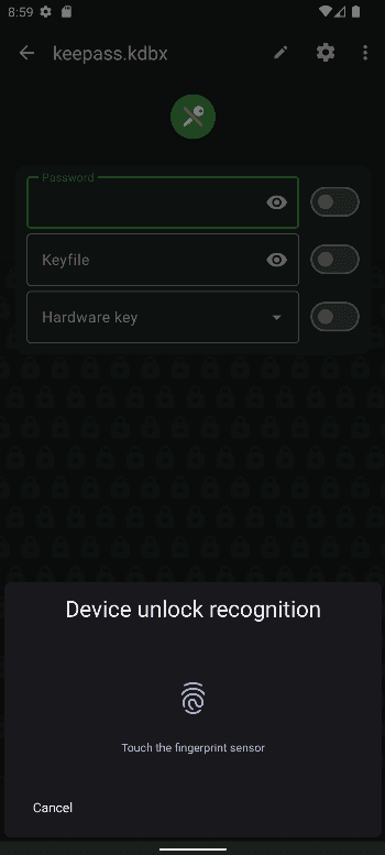 Скриншот 3 — KeePassDX Free - FOSS Password Safe