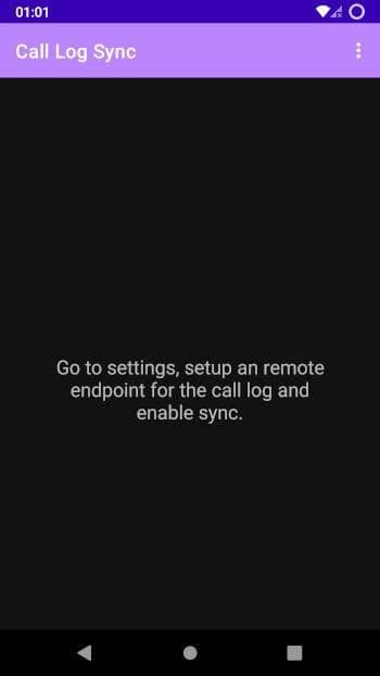 Скриншот 1 — Call Log Sync