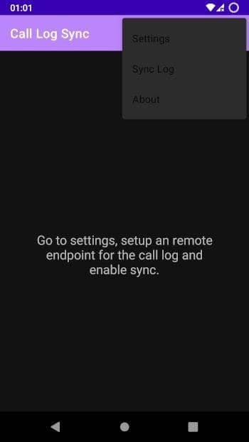 Скриншот 2 — Call Log Sync