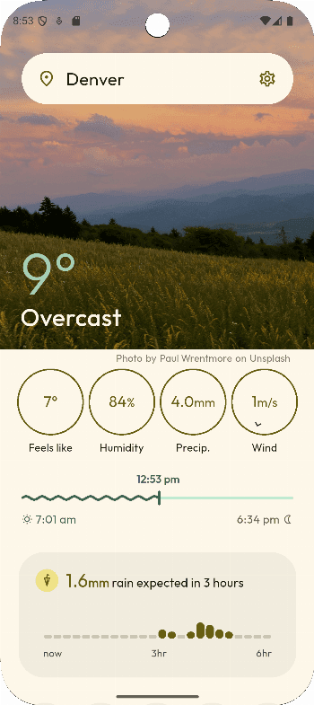 Скриншот 1 — Overmorrow weather