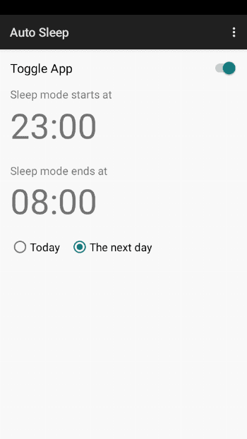 Скриншот 1 — Auto Sleep
