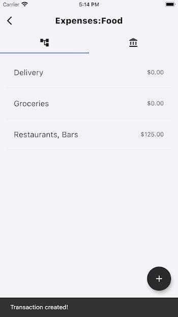 Скриншот 1 — GnuCash Mobile