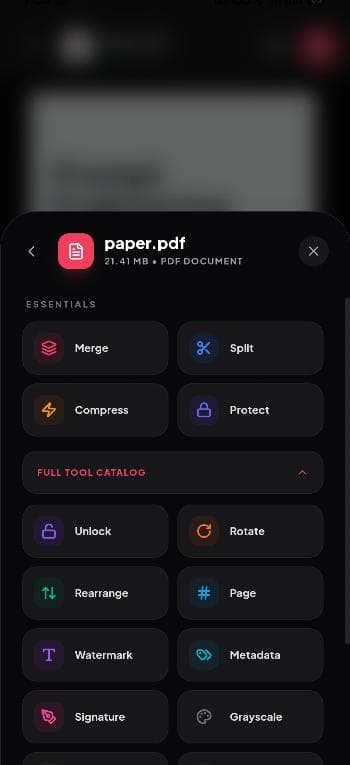 Скриншот 2 — PaperKnife: Privacy-First PDF Utility