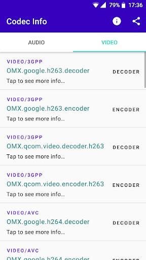 Скриншот 3 — Codec Info