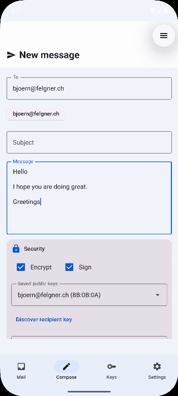 Скриншот 2 — PGPMailer