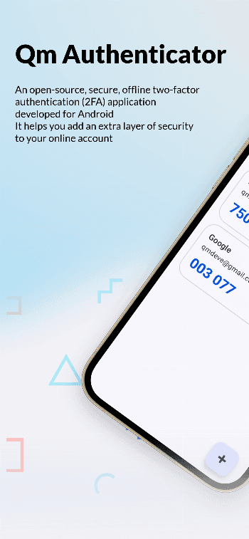 Скриншот 1 — Qm Authenticator - 2FA