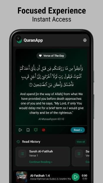 Скриншот 1 — QuranApp