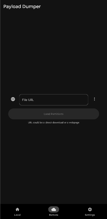 Скриншот 2 — Payload Dumper GUI