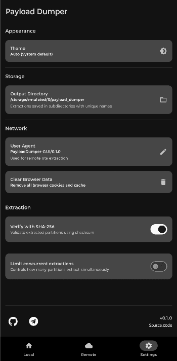 Скриншот 3 — Payload Dumper GUI