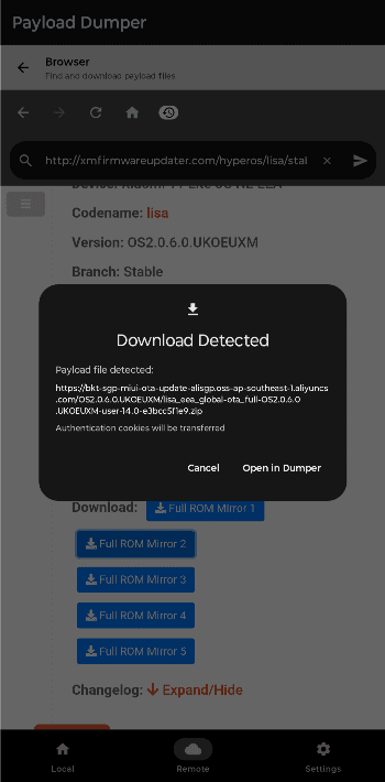 Скриншот 4 — Payload Dumper GUI