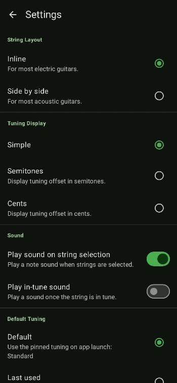 Скриншот 7 — Choona - Guitar Tuner