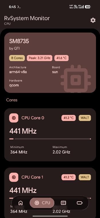 Скриншот 2 — RvSystem Monitor