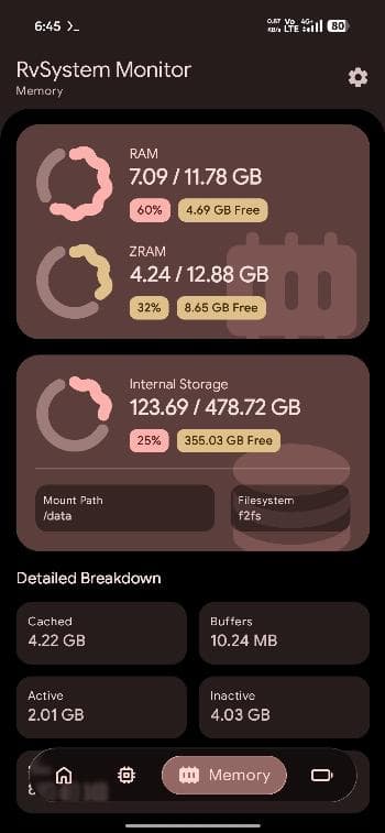 Скриншот 3 — RvSystem Monitor