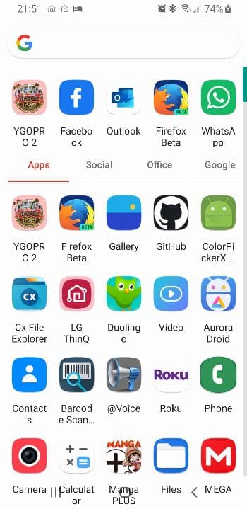 Скриншот 1 — Neo Launcher