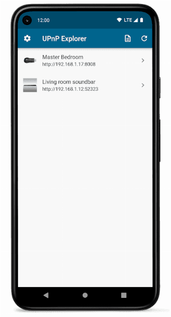 Скриншот 1 — UPnP Explorer