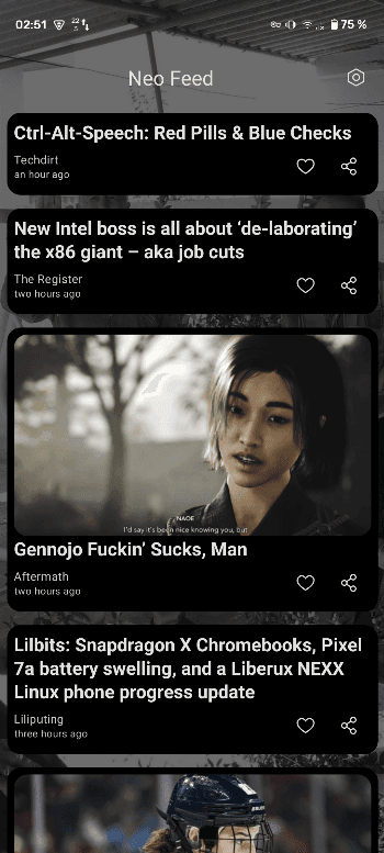 Скриншот 2 — Neo Feed