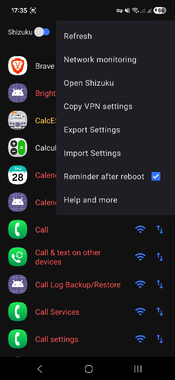 Скриншот 2 — FireWall Blocks